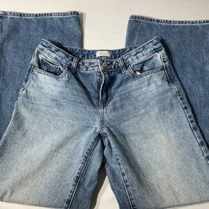 PacSun Womens Casey  low rise baggy Light Wash Wide-Leg Jeans Size 26